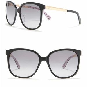 Kate Spade Mackenzee Black Pattern Red Sunglasses